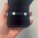 The Round Cut Studs 5CT