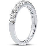 Half Eternity White Gold