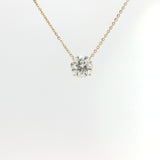 The Round Cut Solitaire Necklace 2CT